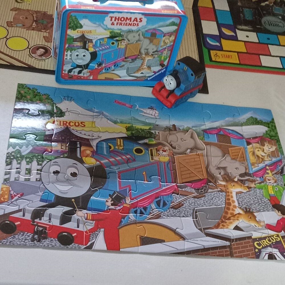 THOMAS CIRCUS Train & Friends PUZZLE Case Toy Lot Ravensburger 36 2 inch Pieces - Picture 3 of 14